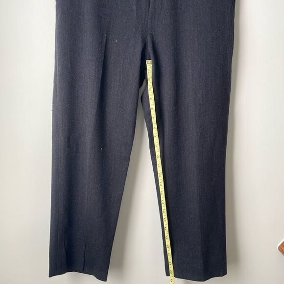 Vince Dark Grey High Rise Wool Blend Trousers Sz 10 - Picture 7 of 10